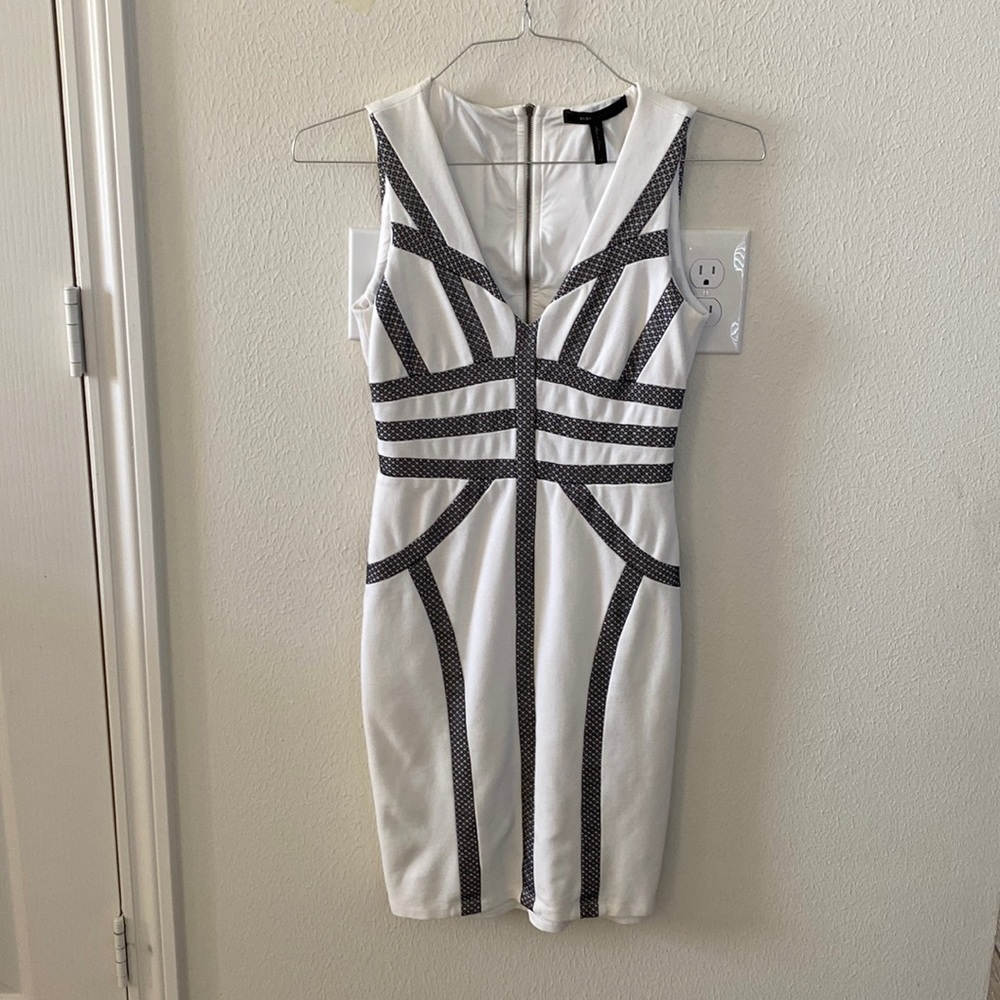 BCBGMAXAZRIA striped sheath dress